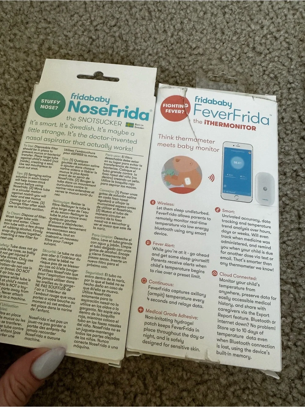 FridaBaby NoseFrida + FeverFrida + Dr. Brown’s Bottle Brushes, newborns bundle